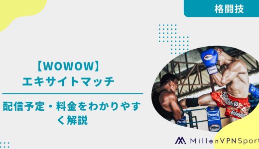 【WOWOW】エキサイトマッチの配信予定・料金をわかりやすく解説